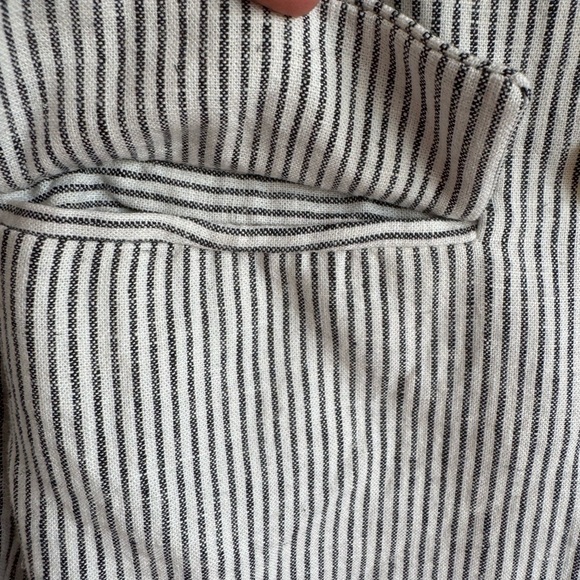 Old Navy Linen Blend Striped Blazer Women’s Size Small - Picture 6 of 10